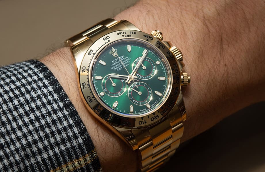 "Best fake Rolex Daytona full watch front view."