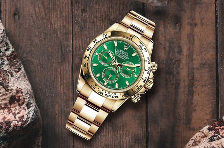 "High-quality best fake Rolex Daytona front shot."