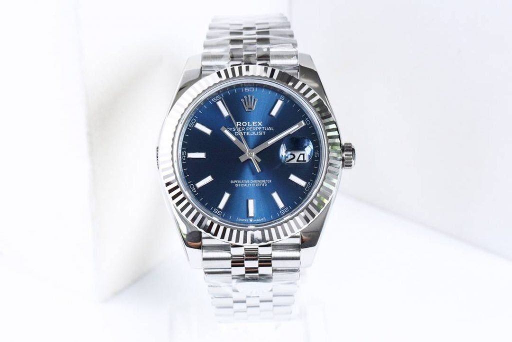 Close-up of the front of the Super Clone Rolex watch